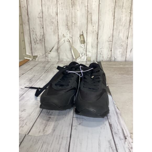 French Connection Karyn Runner Sneaker Blk Size 8 for Men NWT - Picture 2 of 4